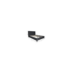Acheter Le Quai Des Affaires Lit LACANAU 140x190 + sommier / Gris foncé