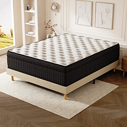 DEWINNER Ensemble matelas + sommier 120x190 cm, Mousse à mémoire de forme,épaisseur du matelas pas cher