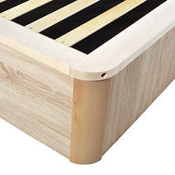 Avis Le Quai Des Affaires Lit coffre 160x200cm VERSO + 1 sommier / Décor Chêne Blanchi