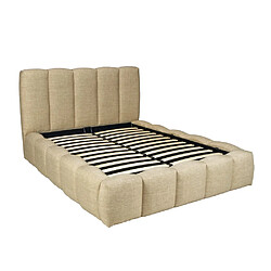 Le Quai Des Affaires Lit coffre 160x200cm NEST + 1 sommier / Beige pas cher