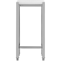 Royal Catering Planche à découper en polyéthylène sur base en acier, 40 x 40 x 88 cm pas cher