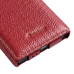 Avis Melkco Étui pour Galaxy S26 Ultra Clapet Vertical Compatible MagSafe / Charge Qi2 Rouge