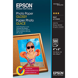 Avis Epson Photo Glossy Pack de 500 feuilles papier photo 10x15 cm 200 g/m2 blanc