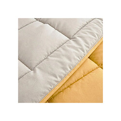 Toison D'Or TOISON D’OR CALGARY - Couette chaude 400 g/m² - Réversible Miel & Galet - 220 x 240 cm pas cher