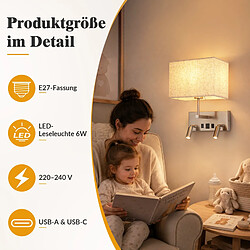 Acheter ZMH Applique murale d'intérieur E27 Applique Murale avec interrupteur orientables à 360° Sans Ampoule