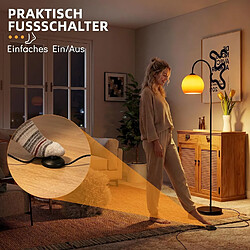 Acheter Nettlife Lampadaire arqué, adapté aux salons et aux chambres (design incurvé) | Équipé d'un interrupteur au pied et d'une douille E27.