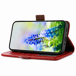 Avis Avizar Étui Portefeuille pour Galaxy A27 Effet Cuir avec Fonction Support Anti-RFID Rouge