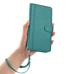 Avizar Étui Maxi-Portefeuille pour Honor 600 Smart avec Dragonne Amovible Vert pas cher