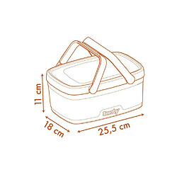 Smoby Panier de pique-nique Winnie l’Ourson 2 en 1 - Table latérale - 15 accessoires pas cher