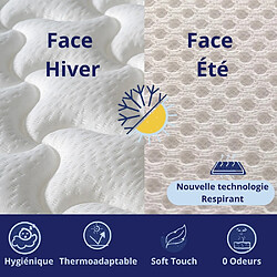 Acheter DAGOSTINO HOME Matelas Mousse 160x200 Duc - Ferme - Réversible - Côté Été/hiver - H8 Cm