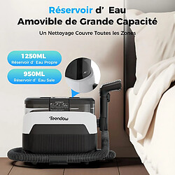 Acheter Shampouineuse canape 3 en 1 Teendow C6 MAX, 12000Pa, 1450W, Blanc, double réservoir d'eau