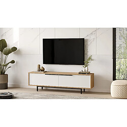 Acheter Hanah Home Meuble TV en bois - 160 x 35 x 45 cm - Blanc