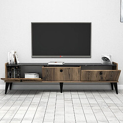 Acheter Hanah Home Meuble TV en bois - 180 x 35 x 49 cm - Marron