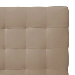 Acheter Tête de Lit Carrée Milano Taupe 120 x 200 cm Hauteur 120 cm Indream