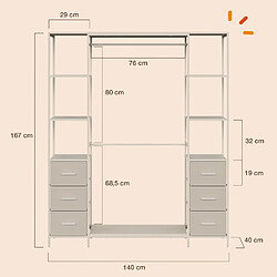 Acheter Idmarket DRESSING UTAH BEIGE