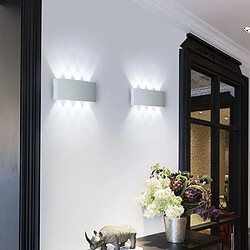 Acheter STOEX Applique Murale Led Moderne, 8W, 4000K, Blanc Froid, Led Intégrée, Blanc, 2PCS