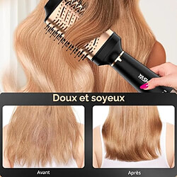 YASHE Brosse soufflante, 4-en-1, 1200 W, céramique ionique, noire pas cher