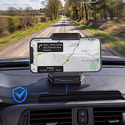 Acheter Avizar Support Voiture pour Smartphone / Tablette Effet Fibre de Carbone Extensible Noir