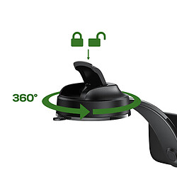 Acefast Support Voiture pour Smartphone avec Double Plaque Magnétique Orientable 360° Noir pas cher