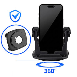 Avis Avizar Support Voiture Ventouse pour Smartphone sur Tableau de Bord Design Pliable Noir