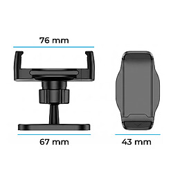 Avizar Support Magnétique avec Pinces pour Smartphone sur Surface Métallique Noir pas cher