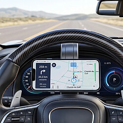Avizar Support Voiture Magnétique Adhésif et Flexible 360° pour Smartphone Noir pas cher
