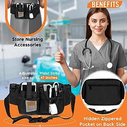 Avis INF Sac Organisateur Médical - Compact & Ajustable Sac de Ceinture Black