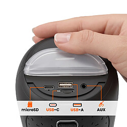 Avis LinQ Mini Enceinte TWS / Bluetooth / Stéréo / RGB 7 Couleurs / Jack / USB / Micro-SD Noir