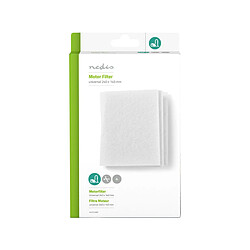 Nedis Filtre Moteur Universel et Découpable pour Aspirateur 240x140 mm Blanc pas cher
