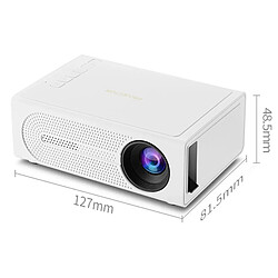 ByteLike Blanc Vidéoprojecteur portable miniature compatible 1080P pas cher