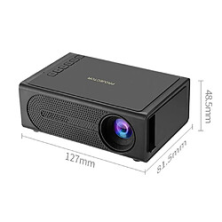 ByteLike Vidéoprojecteur portable miniature noir compatible 1080P pas cher