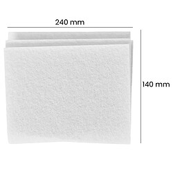 Acheter Nedis Filtre Moteur Universel et Découpable pour Aspirateur 240x140 mm Blanc