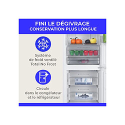 Acheter Continental Edison CEFC323NFW - Réfrigérateur congélateur bas 323 L - No Frost total - Blanc