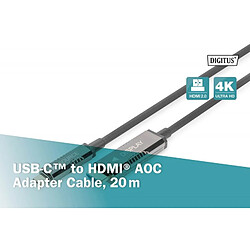 Avis Digitus Câble Adaptateur Hybride AOC USB Type-C vers HDMI 4K 60Hz 20m