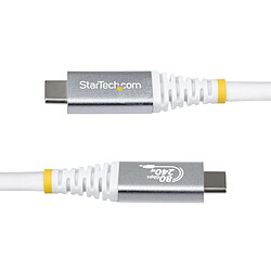 Avis Câble USB-C certifié USB-IF StarTech.com de 1 m, 80 Gbps, 240 W PD, 8K 120 Hz / 4K 240 Hz DP2.1 DP80, Thunderbolt 4 Com