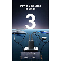 Avis Vention FERB0-EU Chargeur Mural GaN 65W 3 Ports Noir
