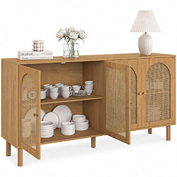 Acheter Idmarket Buffet 160cm bois cannage