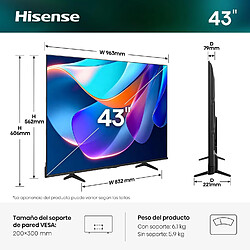 Avis Hisense 43A6S UHD Smart TV 4K 60 Hz 43''