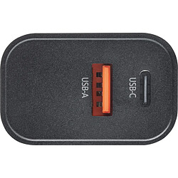 Intenso Adaptateur secteur W30AC Chargeur 30W USB-C USB-A Noir pas cher