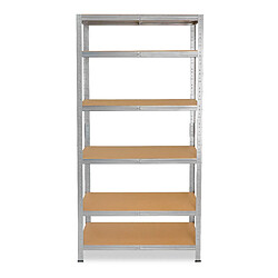 shelfplaza HOME 200x100x50 cm Étagère charges lourde en galvanisé avec 6 étagères 145 kg par étagère pas cher
