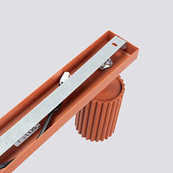 Avis Sollux Plafonnier Elaen 4L rouge ocre