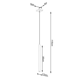 Acheter Sollux Lampe pendante Noraaeen 1 or