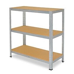 shelfplaza HOME 100x120x50 cm Étagère charges lourde en galvanisé avec 3 étagères 175 kg par étagère pas cher