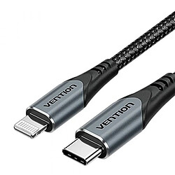 Acheter Chargeur Vention GaN USB-C 20W + Câble USB-C vers Lightning 1m (Gris)
