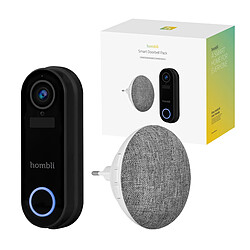 Hombli Smart Doorbell Pack (Smart Doorbell 2 + Chime 2) - Noir pas cher