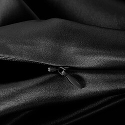 AILORIA Set de sommeil soie 65x65 cm - Noir pas cher