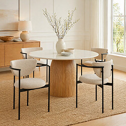 Avis MIVRAY Lot de 2 chaises de salle à manger scandinaves, kaki, tissu, 130 kg