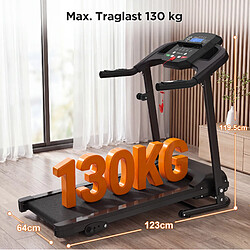 Acheter MIVRAY Tapis de course pliable avec poignées, LED, noir, capacité 130 kg