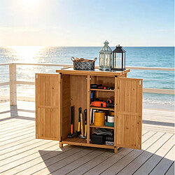 Acheter MIVRAY Armoire de jardin en sapin jaune 75x40x90 cm