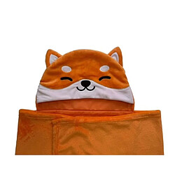 Avis Lyo plaid poncho à capuche - Orange